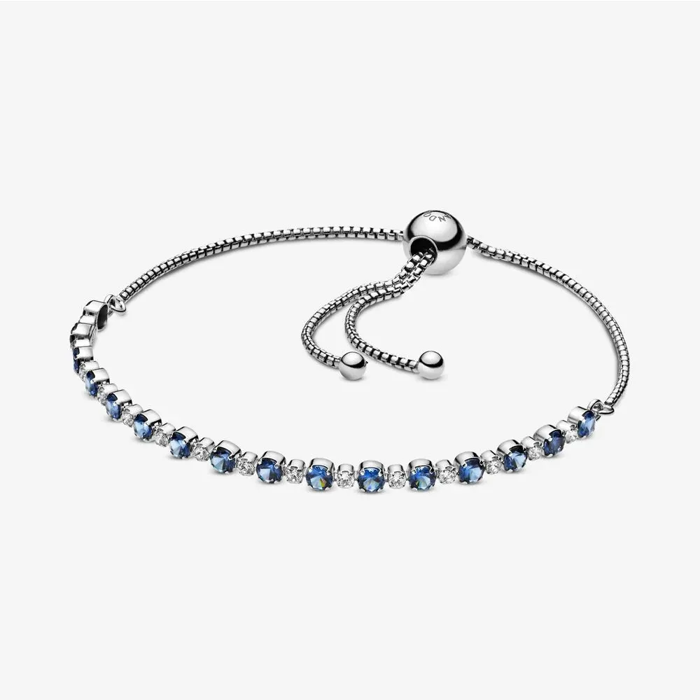 Pandora Blue & Clear Sparkle armbånd - 598517C01